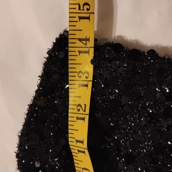Forever 21 Black Sequin Strapless Mini Dress, Size: S, NWT - Picture 6 of 11